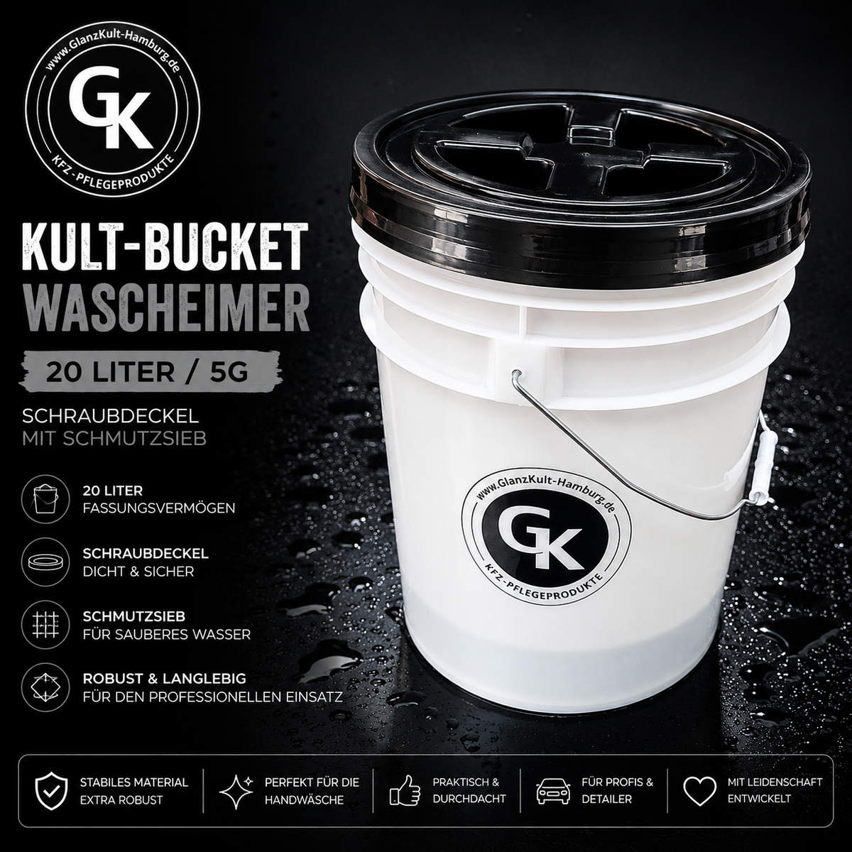 GKH Premium Detailing Bucket 20L Set