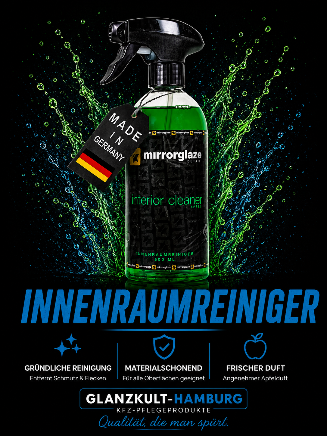 MGD Interior Cleaner Apfelduft (250 / 500 ml) – MirrorGlaze Detail