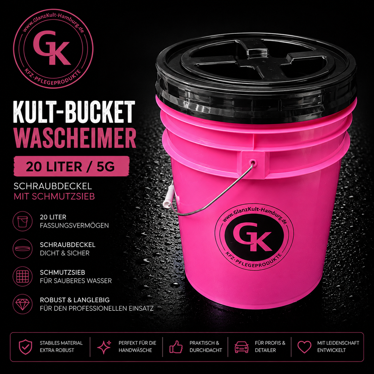 GKH Premium Detailing Bucket 20L Set