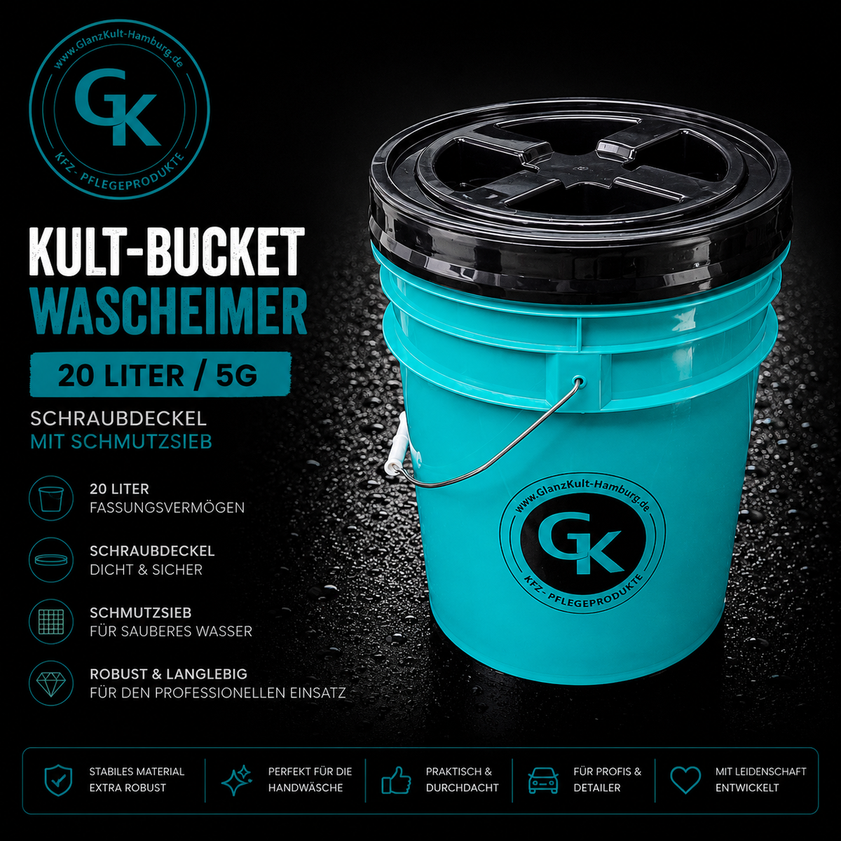 GKH Premium Detailing Bucket 20L Set