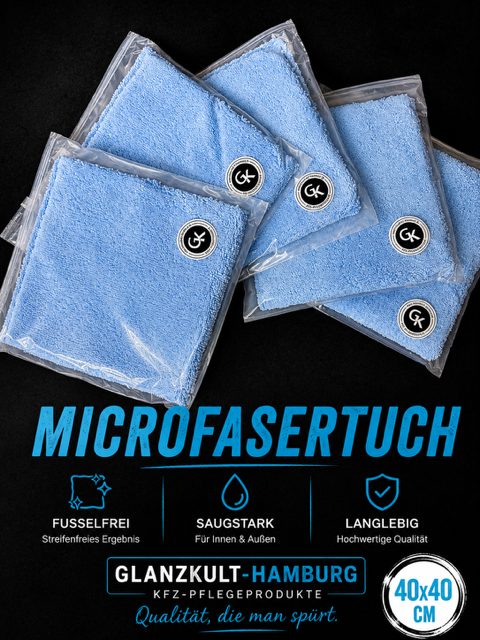 GKH Profi-Allroundtuch „Dual Fiber“ 380 GSM (40 x 40 cm) blau